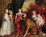 The five Eldest Children of Charles 1637 By Van Dyck