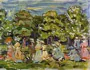 Summer in the Park 1908 By Maurice Prendergast