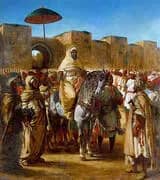 The Sultan of Morocco and his Entourage 1845 By Eugene Delacroix