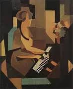 Georgette at the Piano 1923 By Rene Magritte