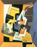 Violin and Glass 1918 By Juan Gris