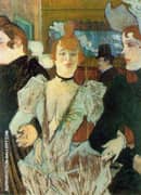 La Goulue Arriving at the Moulin Rouge with Two Woman 1892 By Henri De Toulouse Lautrec