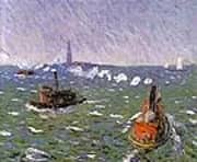 Breezy Day Tugboats New York Harbor 1910 By William Glackens