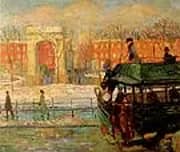 Descending From the Bus 1910 By William Glackens