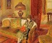 The Artist s Wife Knitting 1920 By William Glackens