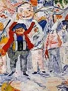 Carnival in Flanders detail By James Ensor