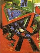 Red Flight 1953 By Hans Hofmann