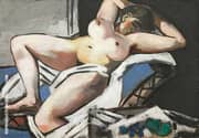 Reclining Nude 1929 By Max Beckmann
