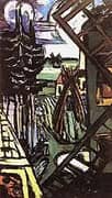 Large Laren Landscape with Windmill 1946 By Max Beckmann