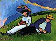Jawlensky and Werefkin 1909 By Gabriele Munter