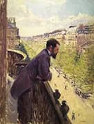 The Man on the Balcony c1880 By Gustave Caillebotte