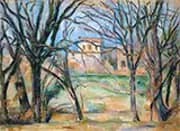 Path of Chestnut Trees in Jas de Buffan in the Winter 1885 By Paul Cezanne