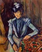Woman in Blue c1902 By Paul Cezanne