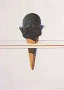 Black Ice Cream By Wayne Thiebaud