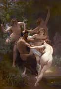 Nymphs and Satyr 1873 By William-Adolphe Bouguereau