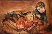 Children Playing 1909 By Oskar Kokoschka