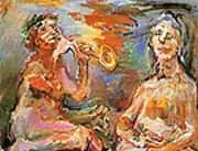 Morning and Afternoon The Power of Music II 1966 By Oskar Kokoschka