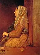 Roman Beggar Woman 1857 By Edgar Degas