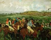 The Gentlemans Race Before the Start 1862 By Edgar Degas