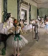 The Ballet Class By Edgar Degas