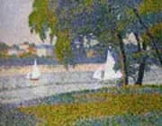 La Seine a Courbevoie La Grande Jatte By Charles Angrand