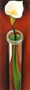 Calla Lilies In Tall Glass 1923 No 2 By Georgia O'Keeffe