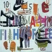 Aging Ali in Fight of Life By Jean Michel Basquiat