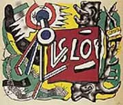 Tree Trunks on Yellow Ground 1945 By Fernand Leger