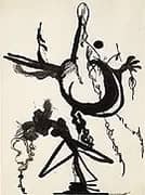 Untitled 1945 8 By Barnett Newman