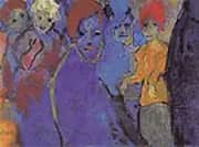 Men and Women Blue and Red By Emil Nolde
