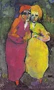 Couple Red and Yellow By Emil Nolde