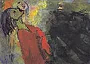 Figures Craning their Necks By Emil Nolde