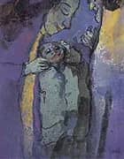 Family Dark Blue and Green By Emil Nolde