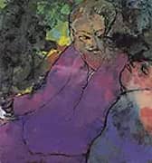 Grotesque Couple By Emil Nolde