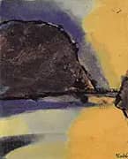 Brown Mountain on a Lake By Emil Nolde