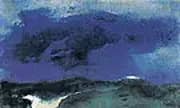 Green Sea with Blue Cloud By Emil Nolde