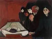 The Death Bed 1895 By Edvard Munch