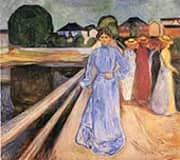 Woman on The Bridge 1902 By Edvard Munch
