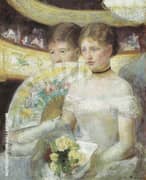 Woman in a Loge 1881 B By Mary Cassatt