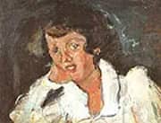 Girl Leaning on Her Elbow c1934 By Chaim Soutine