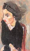 Woman in Profile c1937 By Chaim Soutine