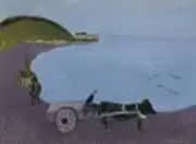 Oxcart Blue Sea 1943 By Milton Avery