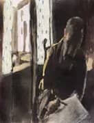 The Artist at the Window 1909 By Paul Klee