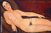 Nude on a Divan 1918 By Amedeo Modigliani