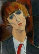 Portrait of Madame Kisling c1917 By Amedeo Modigliani