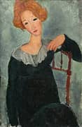 Woman with Red Hair 1917 By Amedeo Modigliani