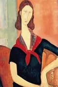 Young Woman with Scarf By Amedeo Modigliani