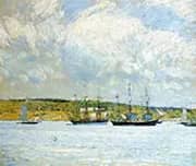 A Parade of Boats 1894 By Childe Hassam