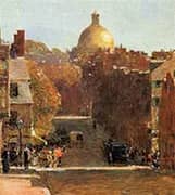 Mount Vernon Street Boston 1890 By Childe Hassam