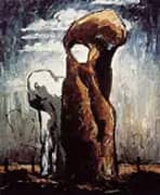 1938 No 2 Untitled Hoodoos 1938 By Clyfford Still